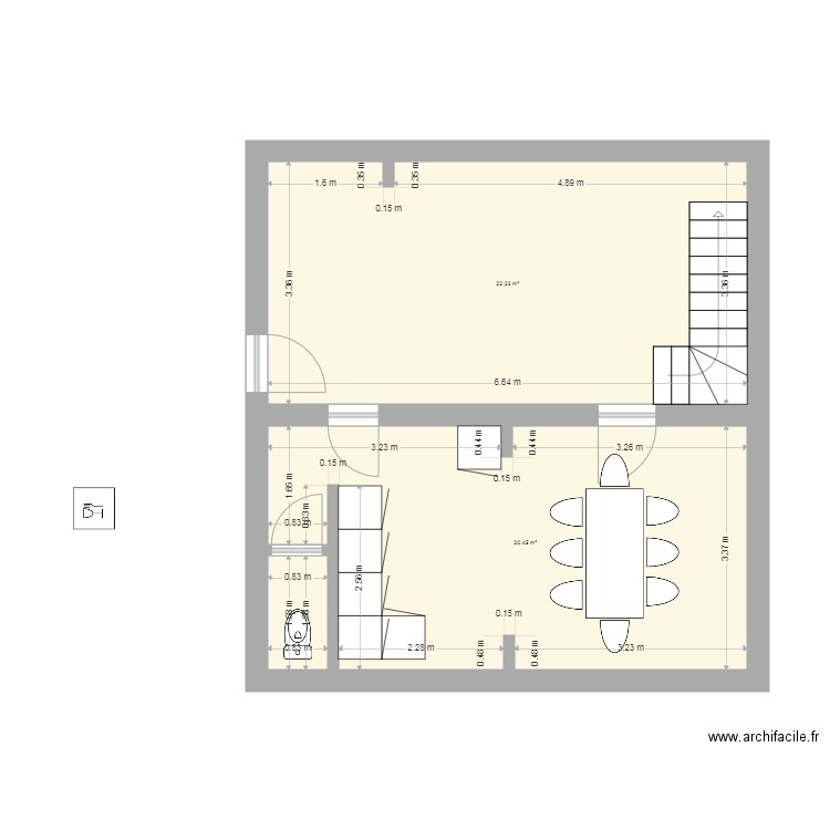 PERENCHIES rdc version 3. Plan de 0 pièce et 0 m2