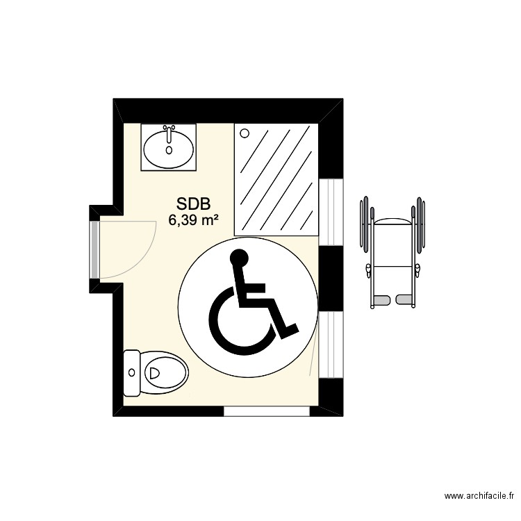 Situation 1. Plan de 0 pièce et 0 m2