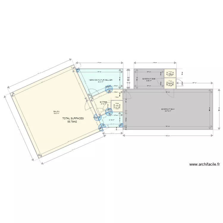 GRANDE VERANDA. Plan de 