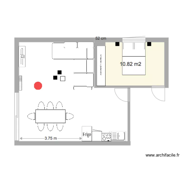 APT 5 SALON ET CH 1 2. Plan de 