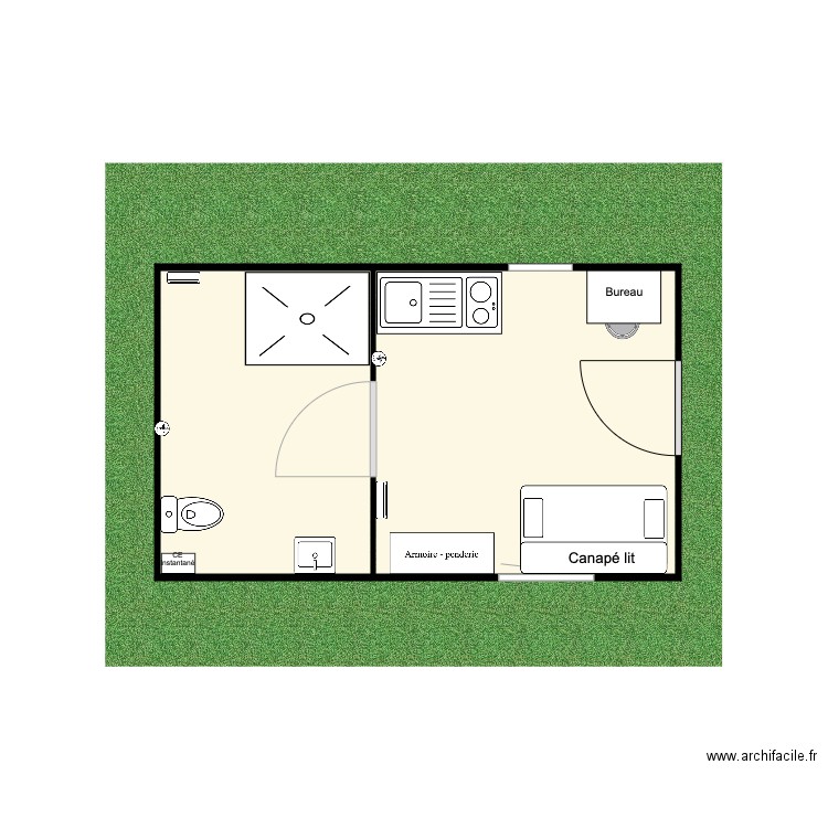 Plan chauffe eau instantané . Plan de 0 pièce et 0 m2