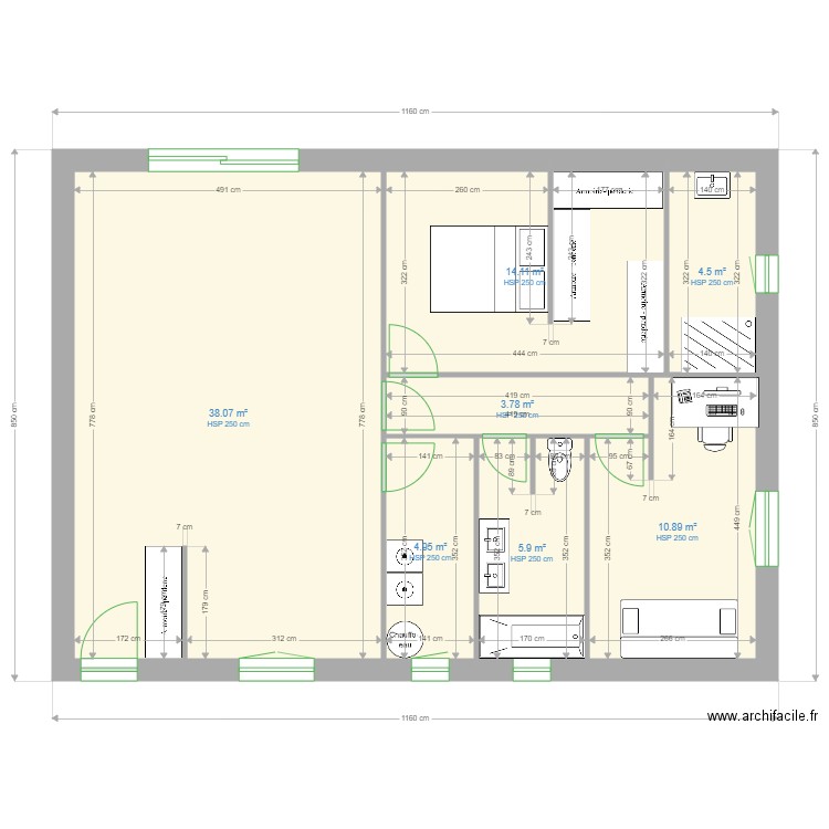 plan manu. Plan de 0 pièce et 0 m2