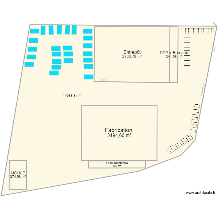 ATELIER. Plan de 6 pièces et -974 m2