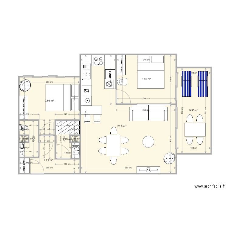 Santa Clara 2 optimiséV3 WC inchangéV2. Plan de 0 pièce et 0 m2