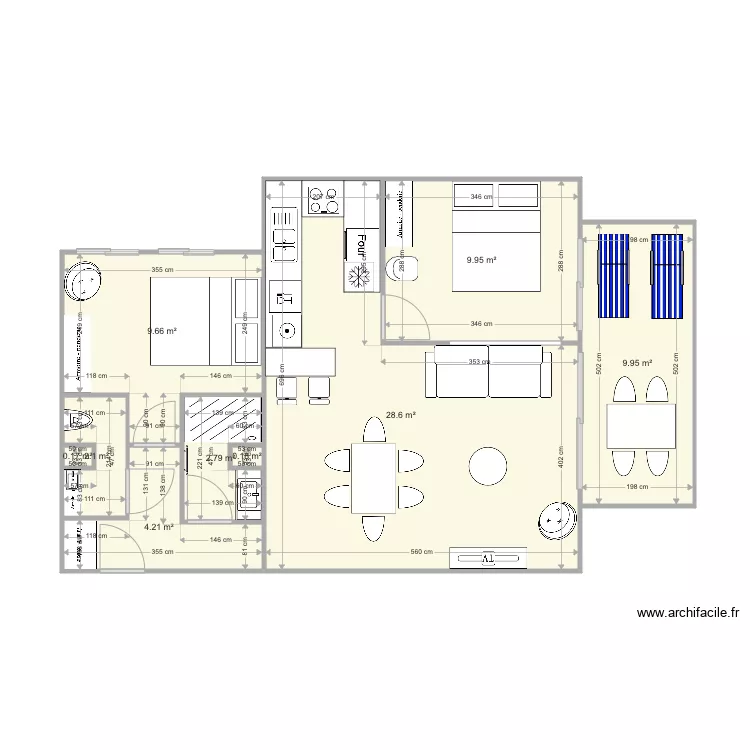Santa Clara 2 optimis&eacute;V3 WC inchang&eacute;V2. Plan de 