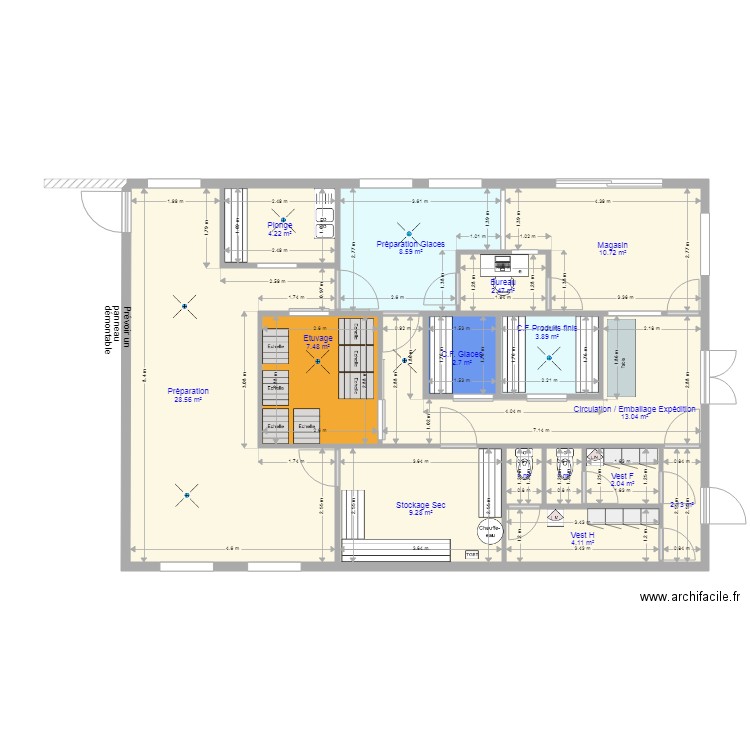 Delices and Co 000. Plan de 0 pièce et 0 m2