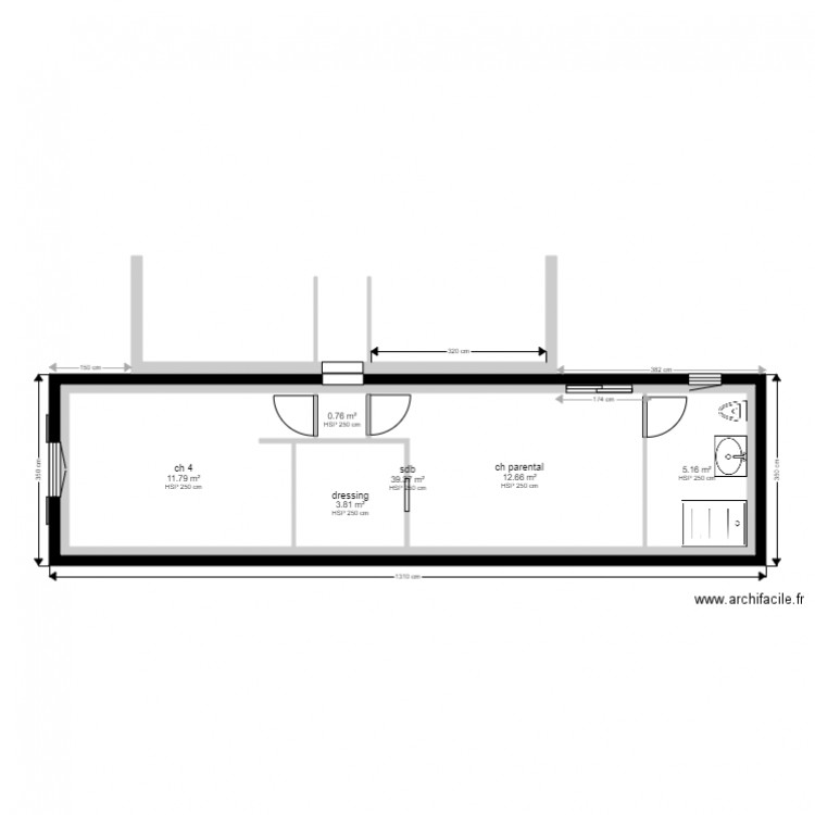 extension nouvelle hypothese. Plan de 0 pièce et 0 m2