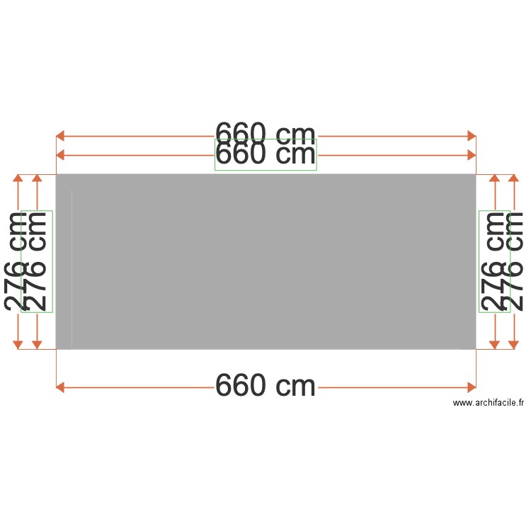 Facade Est abri de jardin. Plan de 0 pièce et 0 m2