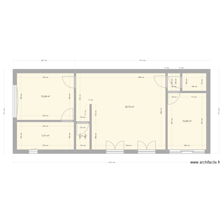 APPT 3 LAGORCE. Plan de 0 pièce et 0 m2