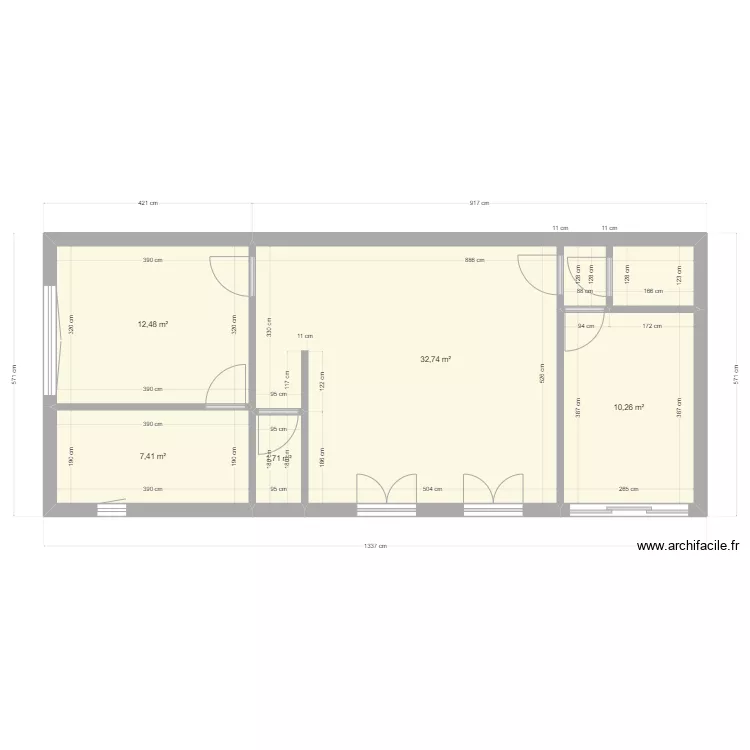 APPT 3 LAGORCE. Plan de 