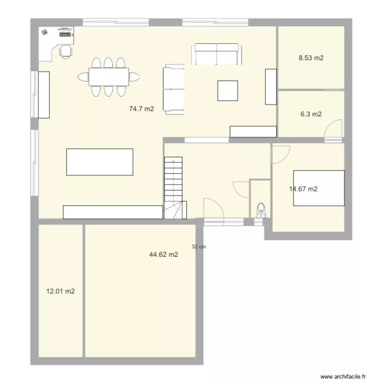 maison4quadra. Plan de 