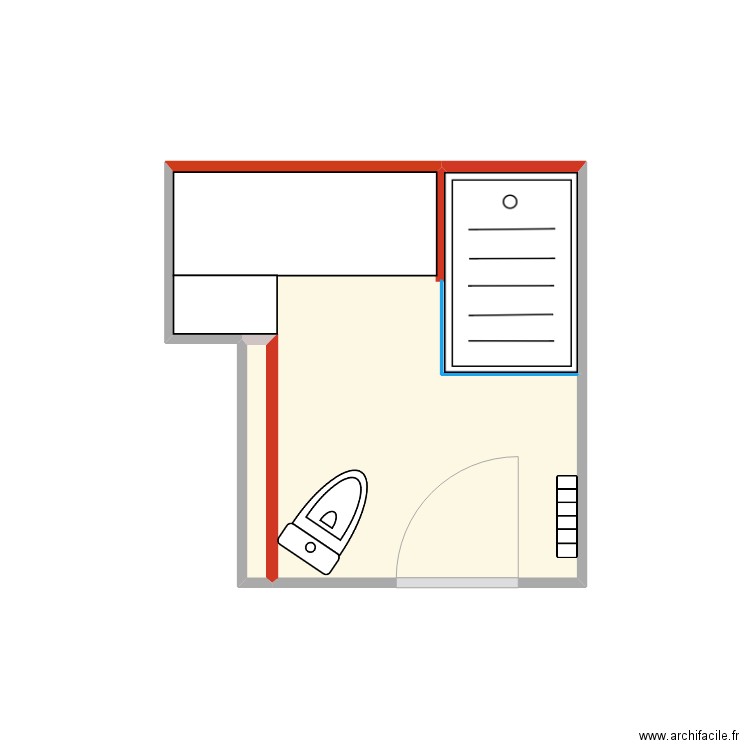 LENGAIGNE PLAN NU. Plan de 2 pièces et 5 m2