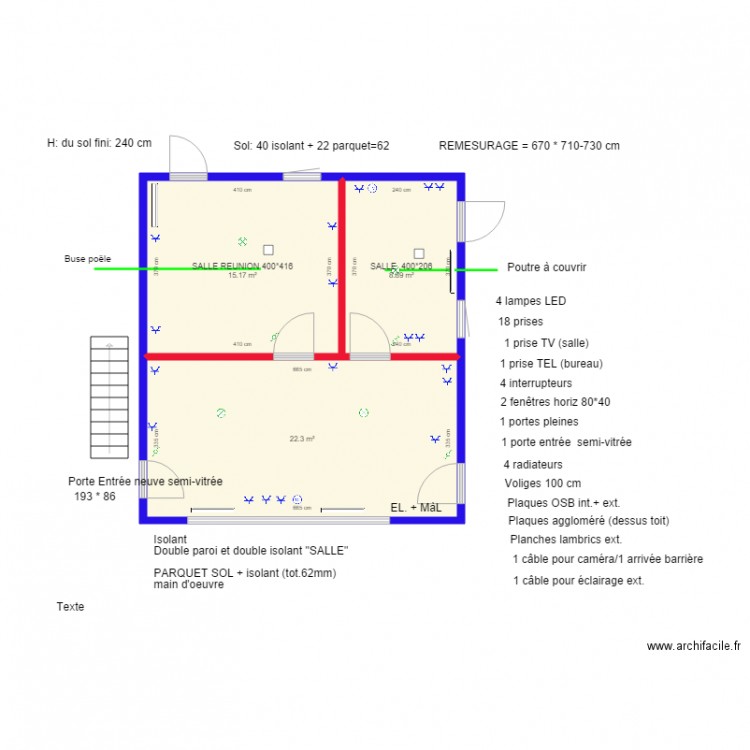 MOMIGNIES BUREAUX. Plan de 0 pièce et 0 m2