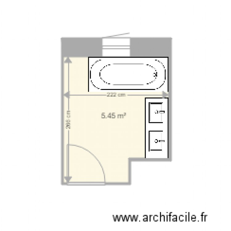 plan avant sdb fontaine. Plan de 0 pièce et 0 m2