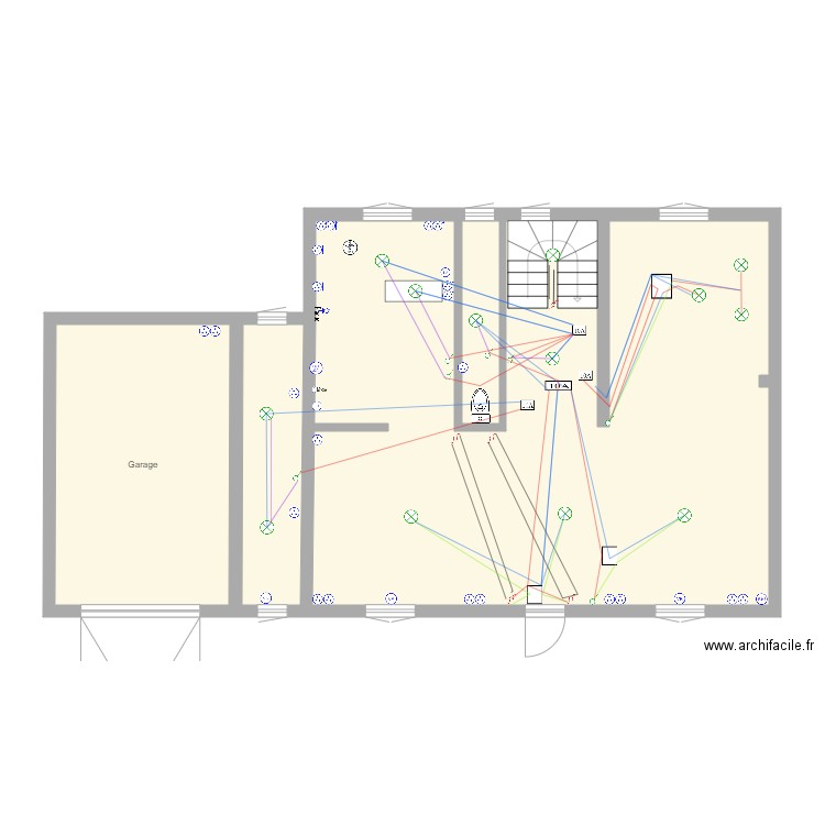 eclairage RDC. Plan de 0 pièce et 0 m2