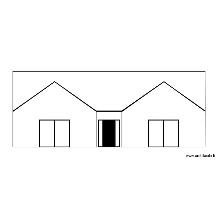 PLAN FACADE AKTAS SEVDA  OUEST. Plan de 0 pièce et 0 m2