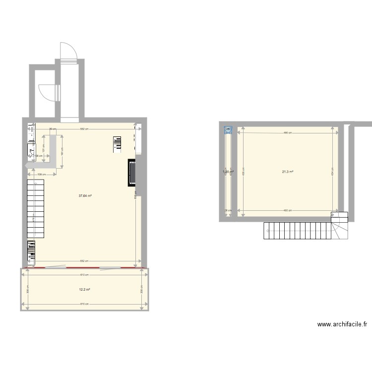 5PC. Plan de 0 pièce et 0 m2