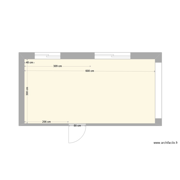 CUISINE VIDE. Plan de 0 pièce et 0 m2