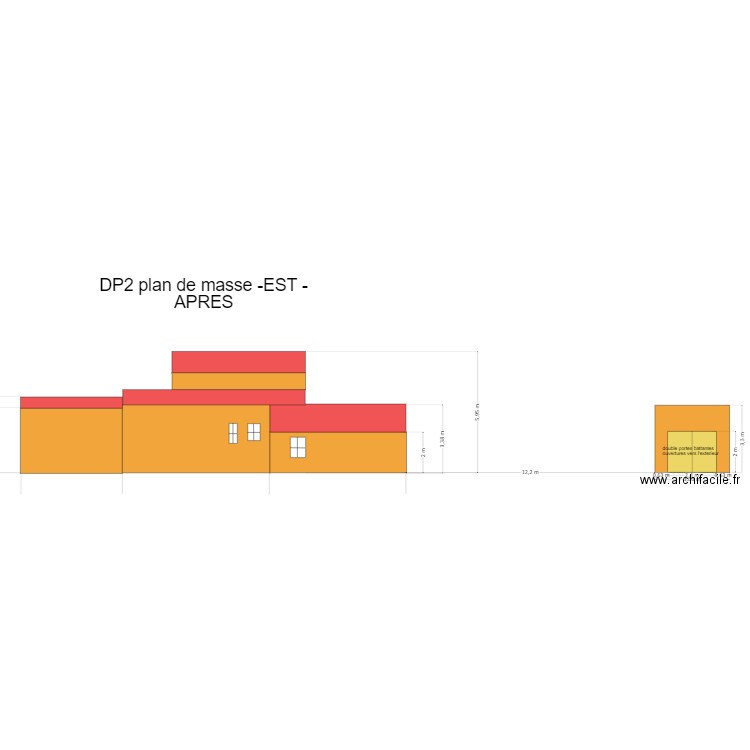 DP2-plan de masse -EST- APRES ABRIS. Plan de 0 pièce et 0 m2