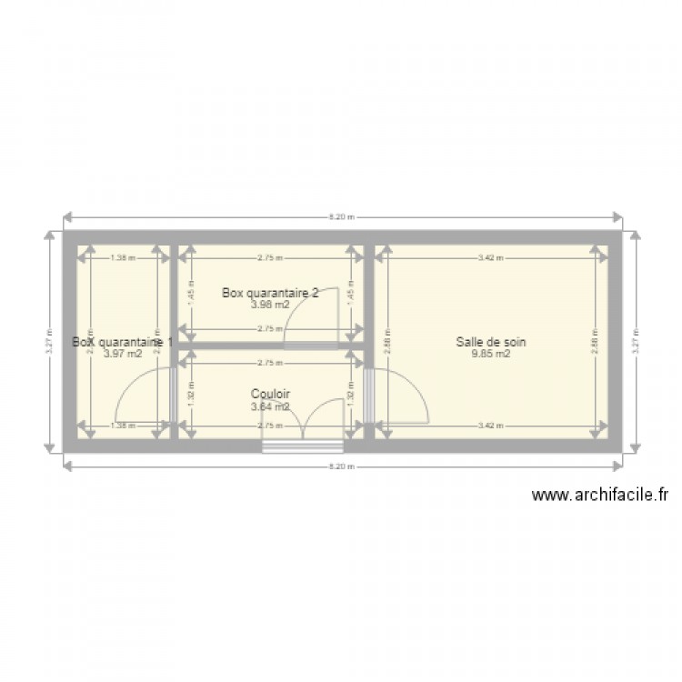 quaantaine. Plan de 0 pièce et 0 m2