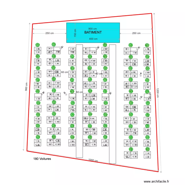 PARKING VdL. Plan de 