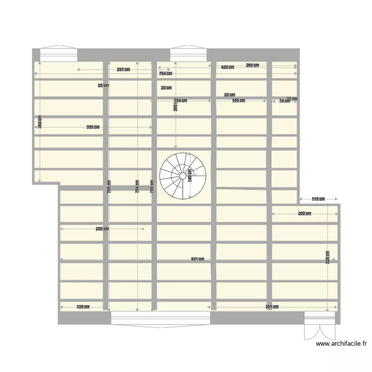 CIMIEZ planch&eacute;. Plan de 