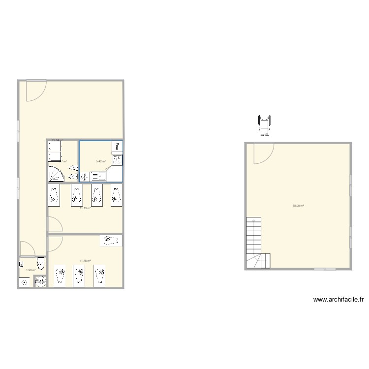 creche. Plan de 0 pièce et 0 m2