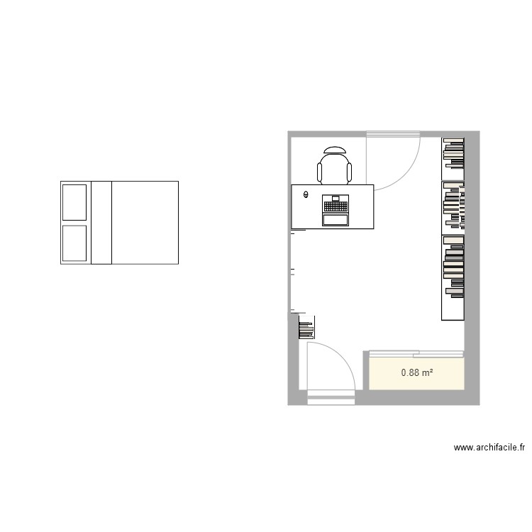 Bureau Septèems. Plan de 0 pièce et 0 m2