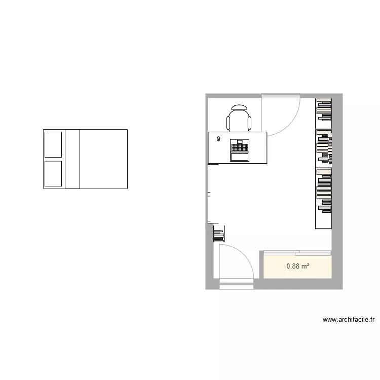 Bureau Septèems. Plan de Bureau Septèems. Plan de