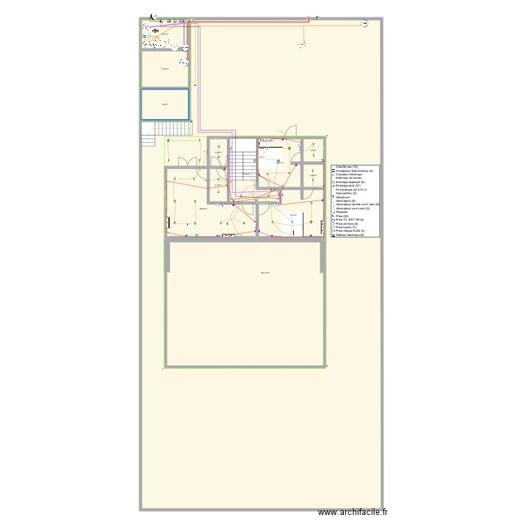 Maison Djapni. Plan de 12 pièces et 867 m2