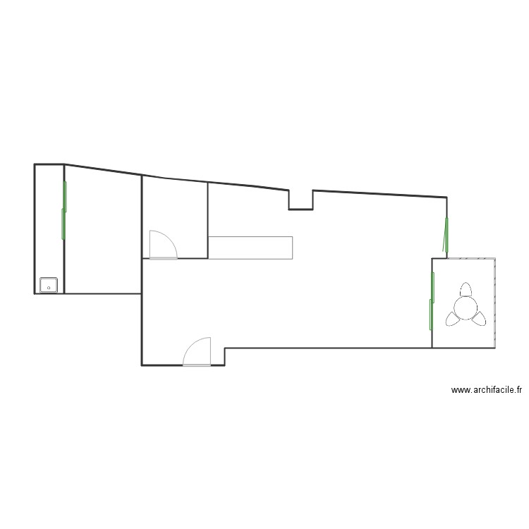 Bassa Rodona 1r 4a. Plan de 4 pièces et 56 m2