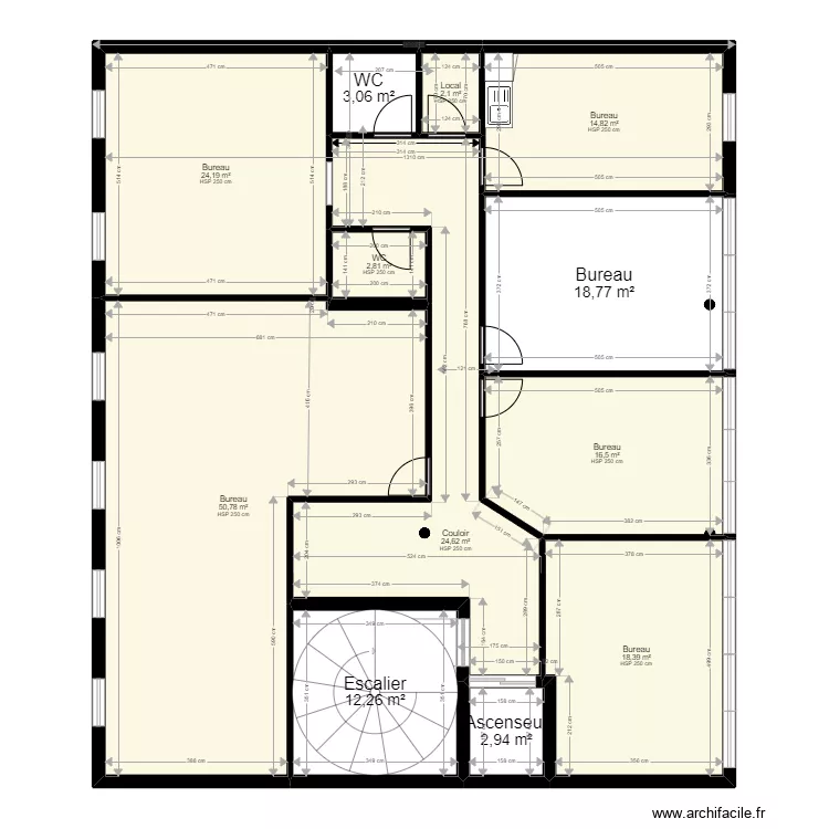 78 VIROFLAY 191 Leclerc EXISTANT  JORDAN. Plan de 