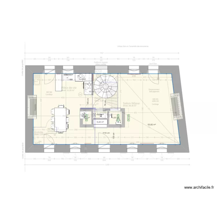 Lanildut rdc. Plan de 