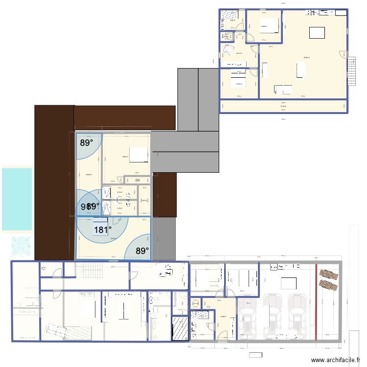 Plans Brognon julien Debesse toit bipente et piscine 2. Plan de 0 pièce et 0 m2