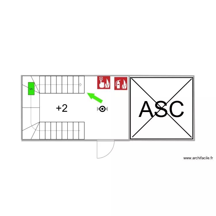 hall étage +2. Plan de hall étage +2. Plan de
