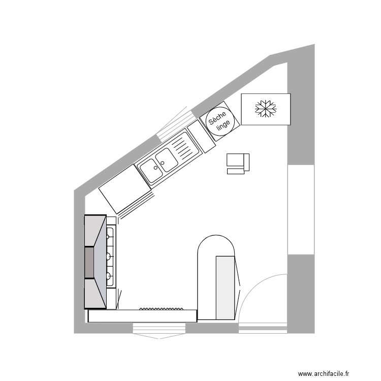 CUISINE ALBA 1. Plan de 0 pièce et 0 m2