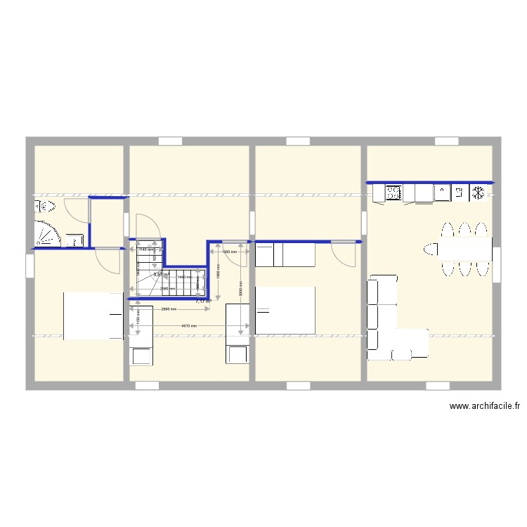 Combles Option 2 . Plan de 0 pièce et 0 m2