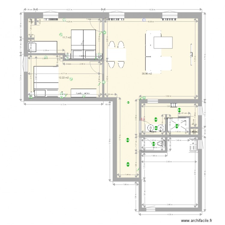 biarrizt chambre 2. Plan de 0 pièce et 0 m2