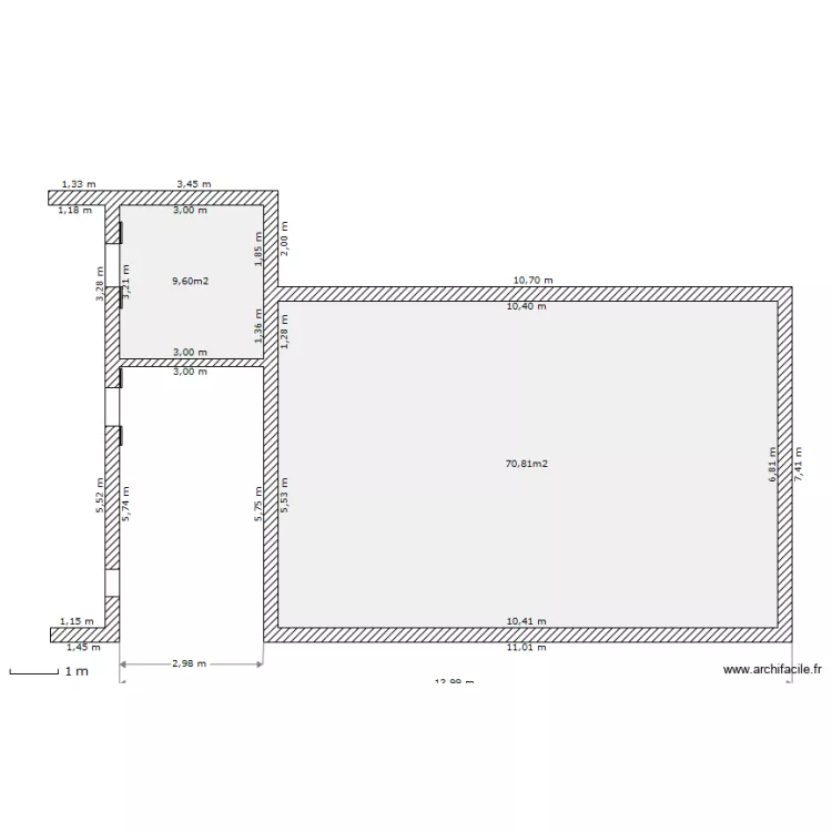 maison-modele. Plan de 