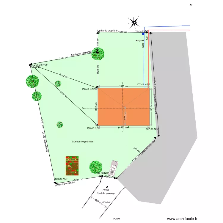 PLAN DE MASSE DU PROJET 3-2. Plan de 