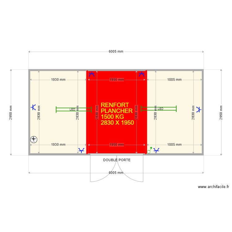 NLMK GOREZ. Plan de 3 pièces et 16 m2