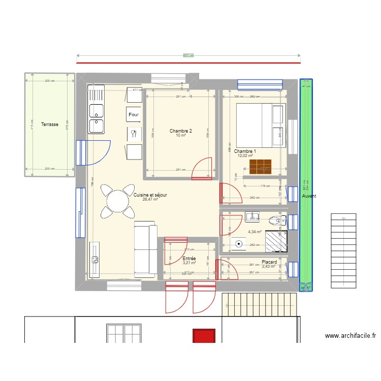 3 étages 9x8m pr retraité/e. Plan de 0 pièce et 0 m2