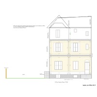 plan de coupe maison 2 etages avant Velux