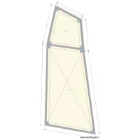 emprise sur le terrain nu en cm 