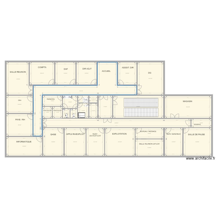 BUREAUX SIEGE 1. Plan de 0 pièce et 0 m2