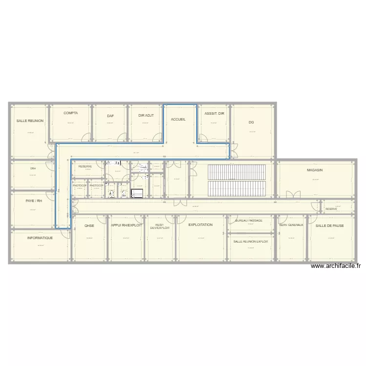 BUREAUX SIEGE 1. Plan de BUREAUX SIEGE 1. Plan de