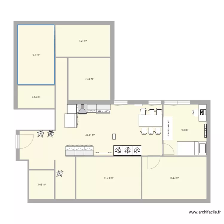 Plan Evry 1 apr&egrave;s travaux V4. Plan de 