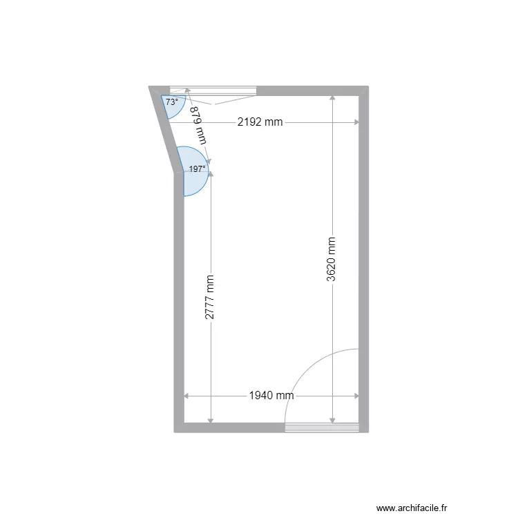 Chambre Solot. Plan de 