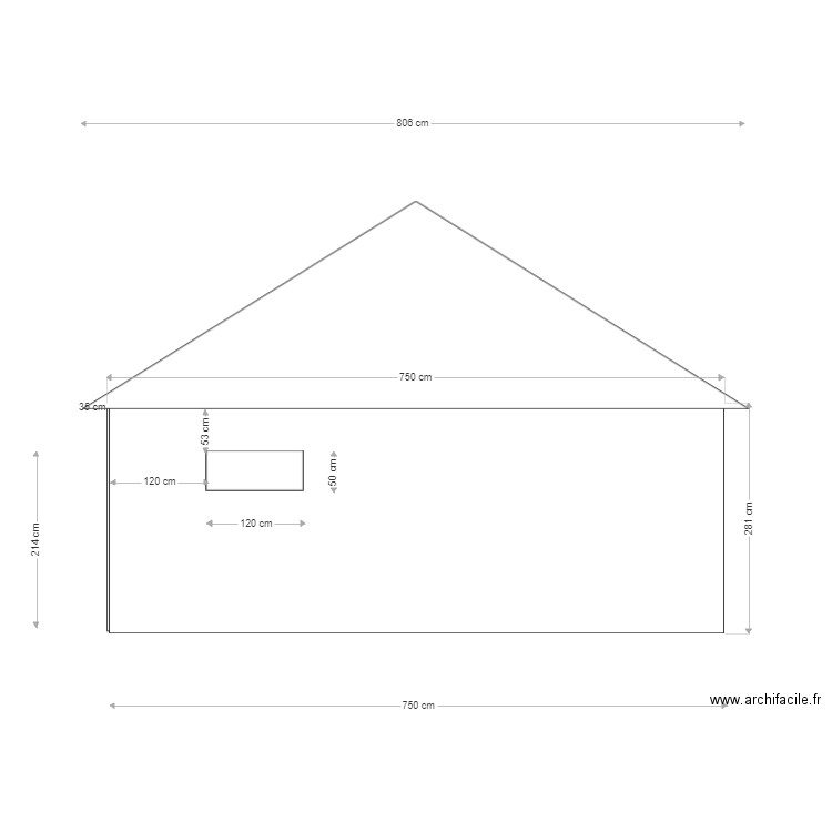 Pignon Nord. Plan de 0 pièce et 0 m2