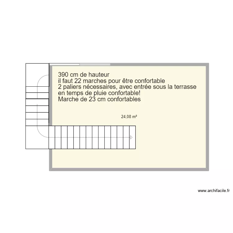 escalier exterieur RIKA. Plan de escalier exterieur RIKA. Plan de